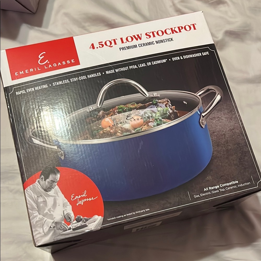 Blue Stockpot - 4.5QT